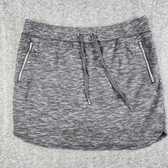 Green Tea Skort Women XL Charcoal Space Dye Zipper Pockets Drawstring Athletic