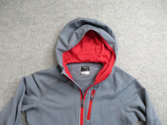 Icebreaker Merino GT Jacket Womens Small Gray Hooded Full Zip Thumbholes Wool
