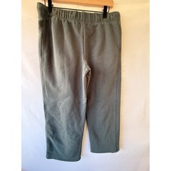 Lazy Sunday Wide Leg Sweatpants Dark Olive Green Drawstring Fleece Joggers XL