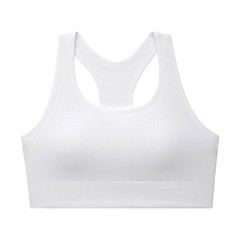 2 Pack Member’s Mark Seamless Racerback Sports Bra Women’s XL White Athletic