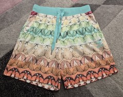 Adidas Originals Shorts Womens Size 10 BJ9030 Buttefly Pattern Multicoloured