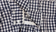 Crown & Ivy Gingham Scalloped Hem Skort Navy Blue White Plaid Women’s Size 6