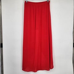Womens 100% Rayon Wrapped Maxi Skort Large Summer Beachy Boho Resort Casual Chic