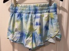 Avia Women’s S (4-6) Tie-Dye Athletic Shorts Lined Elastic Waist Zipper Pocket