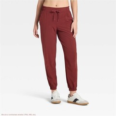 Women’s Active Light Mid-Rise Joggers – All In Motion Maroon L *SEE DEAL!!!*