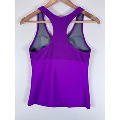 Nike Dri-FIT Purple Racerback Tank Top Womens M Built In Shelf Bra Workout Gym