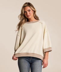 NWT Free People Everything Oversized Pullover