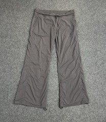 Lululemon Dance Studio Pants Size 12 Lined Gray Straight Fit