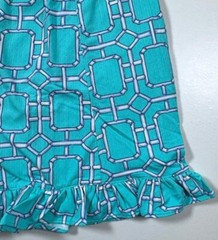 NWT Gottex LifeStyle Golf Skirt Stained Glass Carribean Turq XS S M Printed H1
