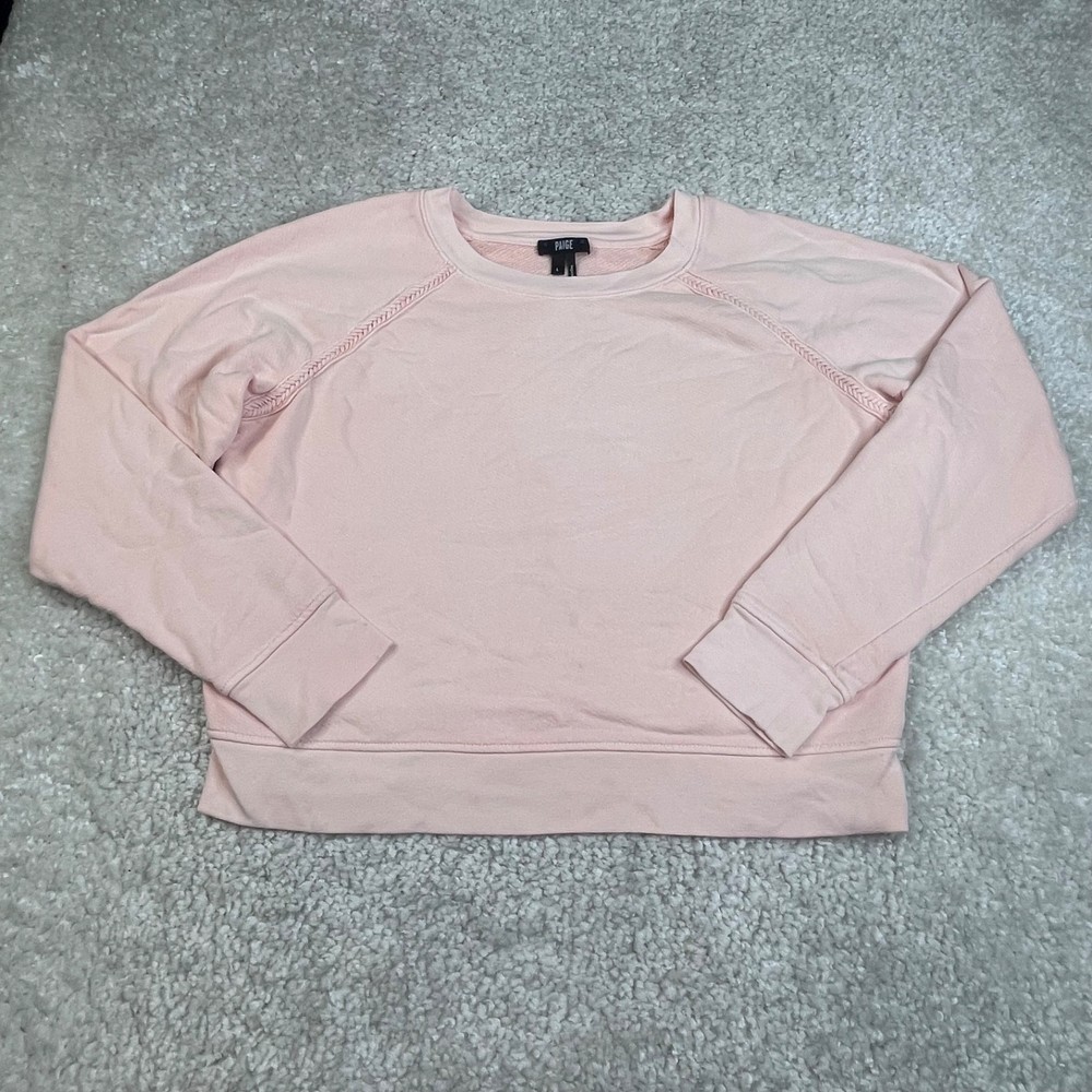 Paige Daytona Sweatshirt Peach Blooming Dahlia Womens Large
