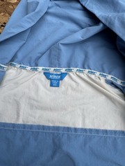 Prince Pickleball Blue White Pink Cropped Full Zip Hooded Windbreaker Women XS