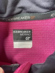 Icebreaker Merino GT Vest Womens XS Pink Softshell Full Zip Hiking Running
