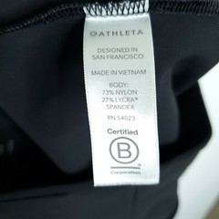 Athleta Stellar City Tight Pants High Rise 2 Black Wide Waistband Ankle Women’s
