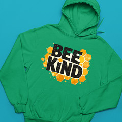 Bee Kind World Bee Day Hoodie Cute Cartoon Bumble Bee Honey Jar Funny Gift