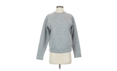 Beyoncé Ivy Park Stitched Quilted Logo Sweatshirt 2XS Gray Crewneck Pullover
