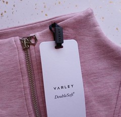 NWT Varley DoubleSoft Hawley Half-Zip Sweatshirt ROSE MARL Pullover Large