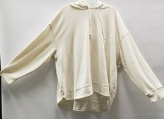 Universal Thread Womens Plus Fleece Hooded Sweatshirt Cream off white size 4X