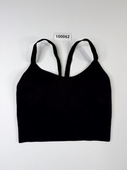 Adidas Sports Bra Womens Black Seamless Ribbed Wireless Any Performance/Activity