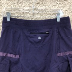 Athleta Skort Medium Adult Purple Any Sport Pleated Skirt Pull On Pocket Womens
