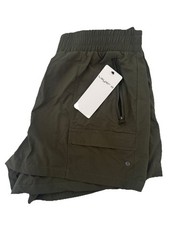 Layer 8 Night Walk Athletic Cargo Shorts Elastic Waist Hiking Womens XL NEW