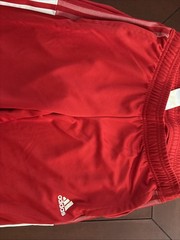 Adidas Track Pants Small Womens Red Climacool Pull On Ankle Zip Athletic Running