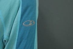 Icebreaker Merino GT Light Blue Full Zip Long Sleeve Hooded Jacket Size S