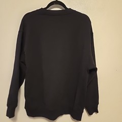 Athleta Power of She Forever Fleece Crewneck Sweatshirt Black S