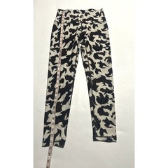 CALIA Women High Rise Printed Leggings Black White Cow Print Size Small RN104141