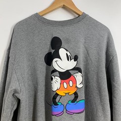 Disney Mickey Mouse Rainbow Pride Sweatshirt Gray Women’s Size XL
