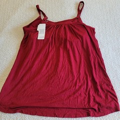 NWT Tank Top built-in bra red wsomens xl adjustgable straps