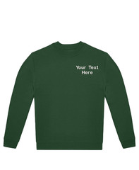 B&C Unisex crew Sweatshirt Embroidered Custom Logo Text Staff Workwear Jumper
