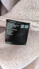 Uniqlo Women’s Light Pink Knit Pullover Hoodie XS Acrylic Nylon Wool Blend