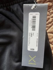 NWT Womens Xersion Black Pull On Fitted Pants Zip at Ankles L