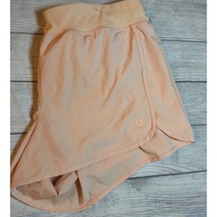 Reebok Womens Peach Running Shorts Athletic Gym Workout Zipper Pocket XXXL