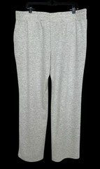 NWT Danskin Essential Scuba Sweatpants Silver Heather Gray XL Pockets
