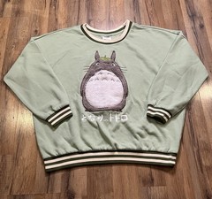 Studio Ghibli My Neighbor Totoro Sweatshirt Women’s Size L Her Universe Fuzzy