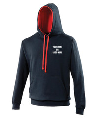Custom Printed AWDis Varsity Hoodie Your Text Logo Gym Workouts Training Sports