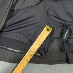 Lululemon Pace Rival Skirt 14 Tall Black 4-Way Stretch 15″ Golf Tennis Preppy
