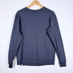 Universal Standard Asymmetrical Zip Sweatshirt XS Navy Blue Long Sleeve Modern