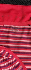 Nike Golf Polo Womens M MULT. (Red Pink &Blue&White Striped) Dri-Fit SS SLEEVE