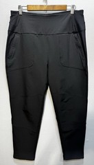 Avalanche Outdoor Capri Leggings XL Black Pockets Stretch Activewear