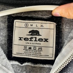Reflex Fete Dance Fitness Hoodie Women Size S Gray Graphic Print Full Zip Pocket