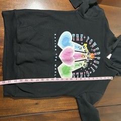 The Powerpuff Girls Hoodie Black Saving The World Cartoon Network Women’s Small