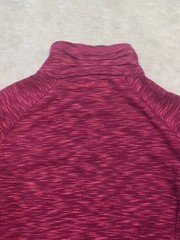 Avalanche Pink Heather Loma Snap Neck Pullover Activewear Sweater, Size Medium
