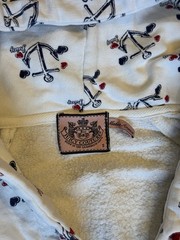Juicy Couture Made in America Women’s Anchor Full Zip Short Sleeve Hoodie S