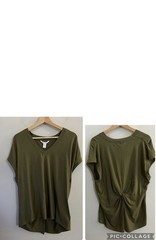 New Athleta Twist Tee L Activewear Casual Cotton Yoga Running Comfort Athleisure