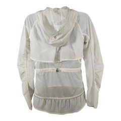 Lululemon Athletica Jacket 4 Womens White Windbreaker Cross Training Coat Solid