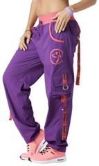 ZUMBA Cargo Pants DANCE FITNESS! Converts to Capri -RARE! EliteZWear XS S M L XL
