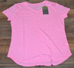 Tek Gear Performance Top Drytek Pink Semi Sheer Athletic Workout Shirt Tee