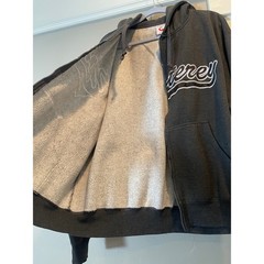 GoGo Sports Monterey California Zip Up Hoodie Gray Embroidered XXL Womens
